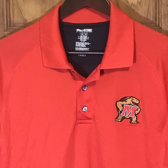 University of Maryland Terrapins ProEdge Knights Apparel Mens M Basketball Polo - Picture 5 of 10